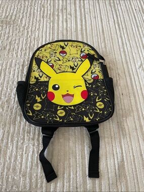 Pikachu Kids Backpack - Yellow Pokémon Shoulder Bag